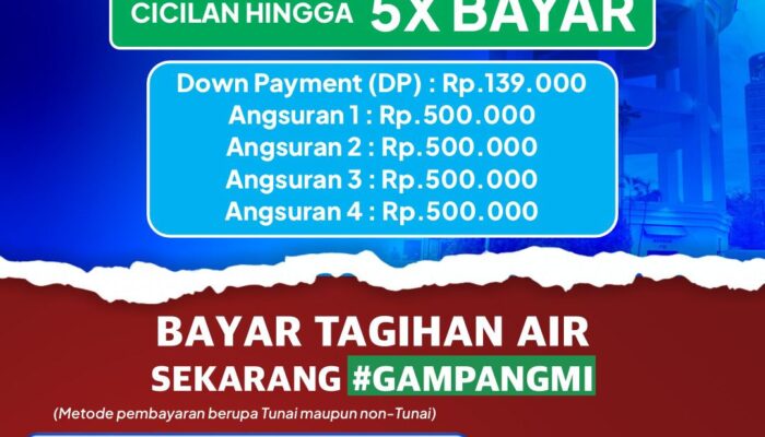 Dukung Visi Berkelanjutan, PDAM Makassar Permudah Sambungan Baru dengan Skema Cicilan