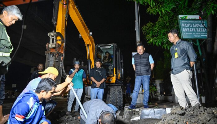 Pimpin Langsung Perbaikan Pipa, Hamzah Ahmad Pastikan Pasokan Air ke BPK RI Perwakilan Sulsel Normal Malam Ini