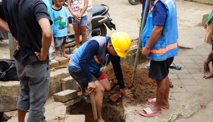 PDAM Makassar Terus Tuntaskan Program MULIA: 10 Sambungan di Jalan Angkasa, 5 di Tamalanrea