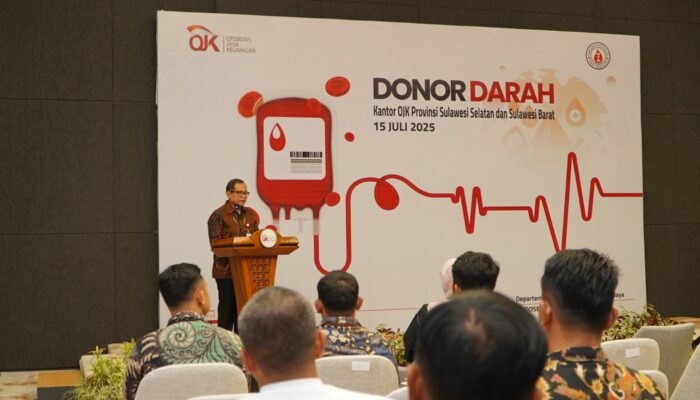 OJK Sulselbar dan UPTD Provinsi Sulawesi Selatan Kolaborasi Dalam Kegiatan Donor Darah