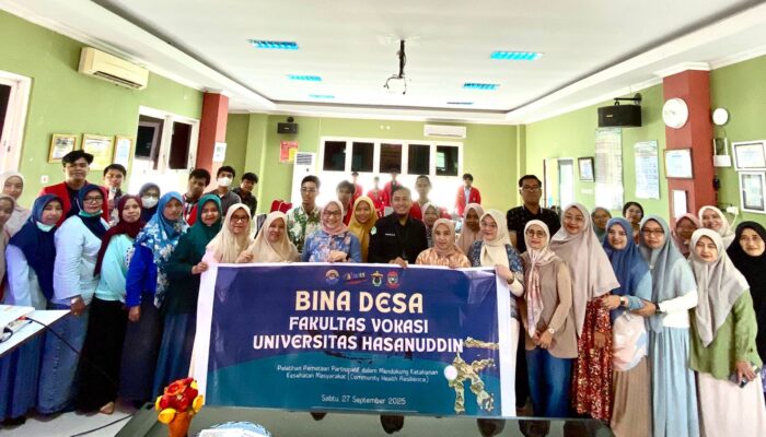 Vokasi Unhas Gelar Bina Desa Pelatihan SIG untuk Dukung Ketahanan Kesehatan