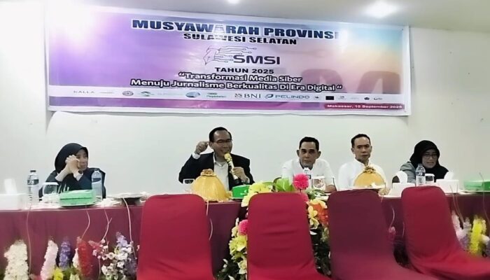 Sekretaris SMSI Pusat Pimpin Musprov SMSI Sulawesi Selatan: Transformasi Media Siber Menuju Jurnalisme Berkualitas di Era Digital