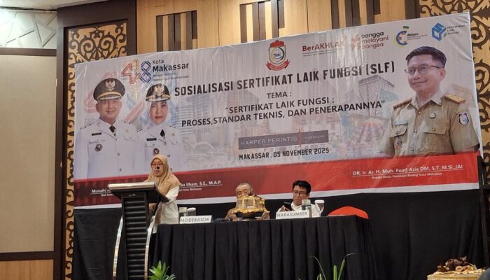 Dinas Tata Ruang Makassar Gelar Sosialisasi SLF, Dorong Pembangunan Kota yang Aman dan Berkelanjutan
