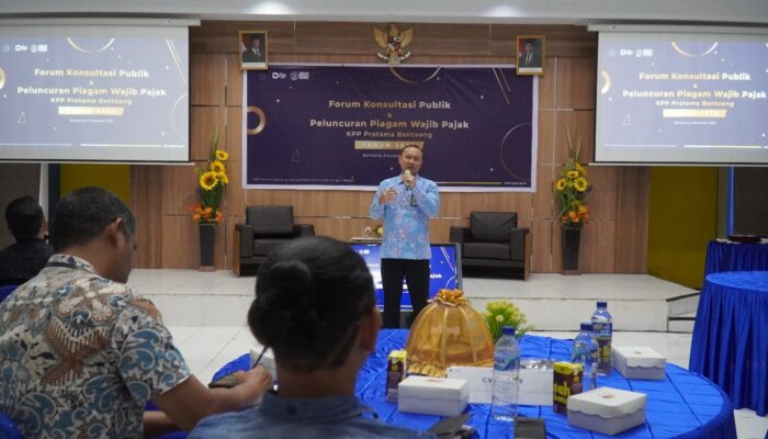 KPP Pratama Bantaeng Gelar Forum Konsultasi Publik dan Luncurkan Piagam Wajib Pajak