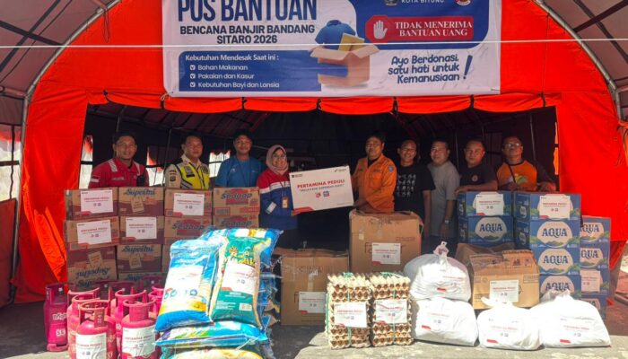 PT Pertamina Patra Niaga Regional Sulawesi Salurkan Bantuan Tanggap Darurat Banjir ke Kabupaten Kepulauan Sitaro
