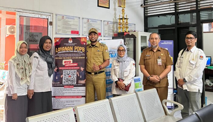 Jaga Akurasi Data Pemilih Pada PDPB 2026, KPU Kota Makassar Lanjutkan Kunjungan Koordinasi Ke Kecamatan Ujung Tanah